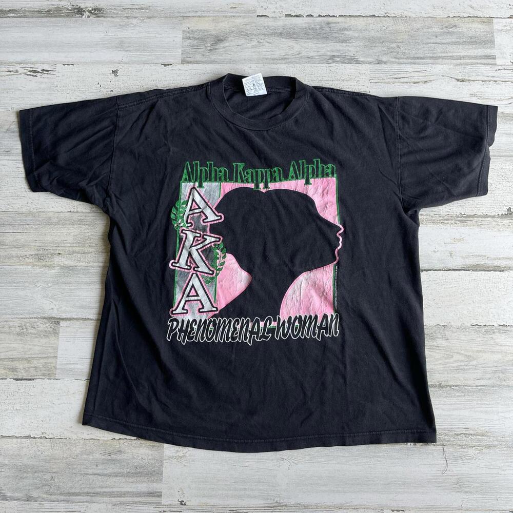 Vintage Alpha Kappa Alpha Sorority Double Sided T-Shirt XL